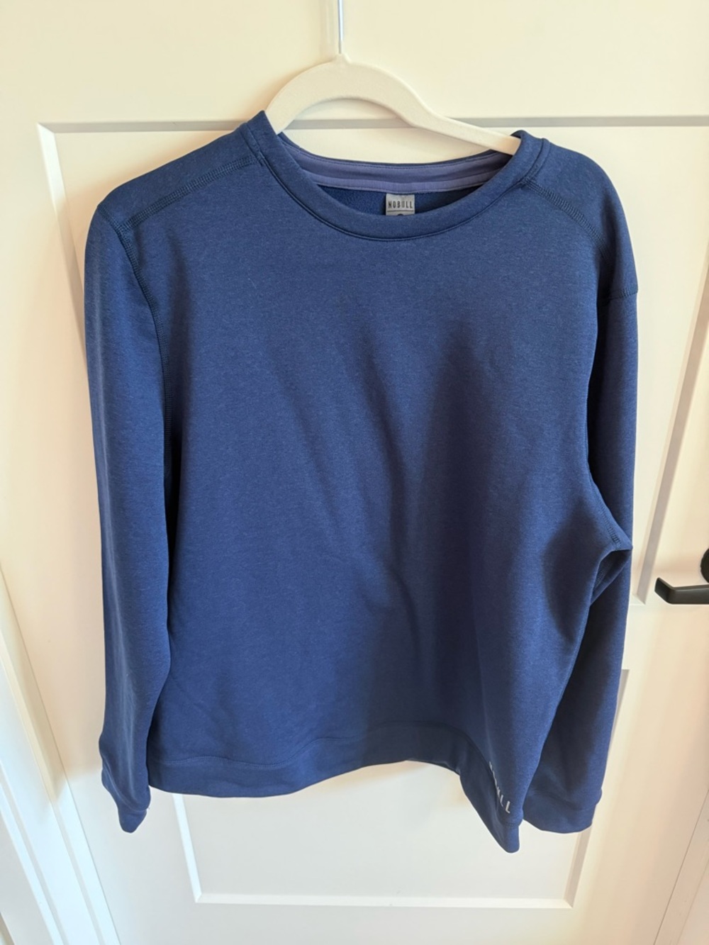 NOBULL Performance Long Sleeve Top | Blue Athletic Training Shirt | Size L